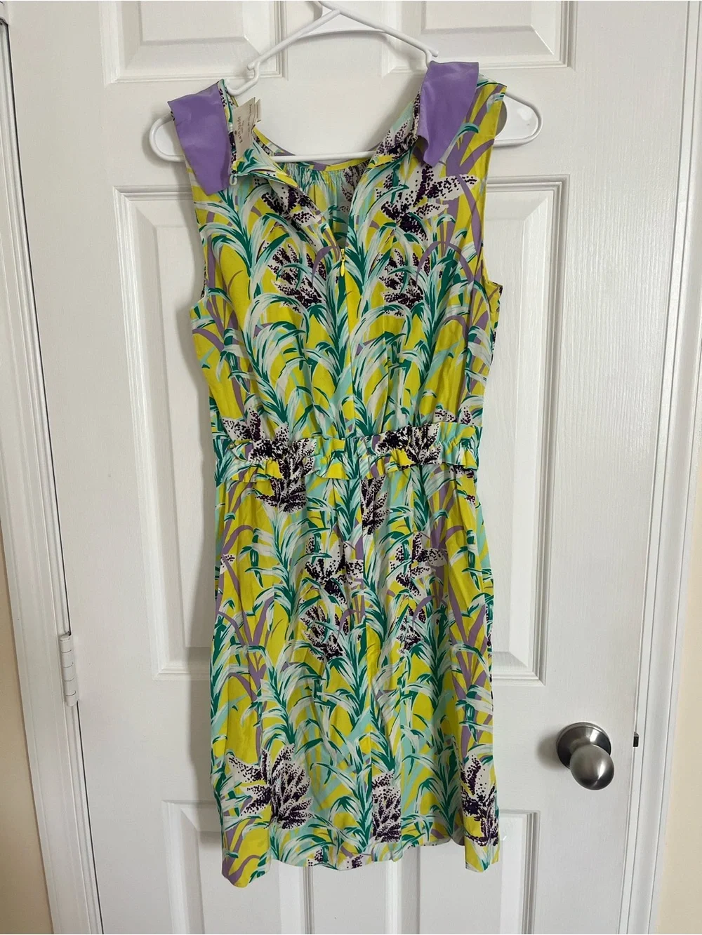 Kate Spade Neal Flora Peter Pan Collar Dress Size 6